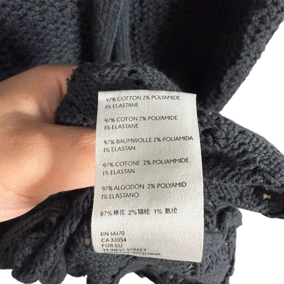 Free People Women’s Bari Column Crochet Maxi Skirt in Black Size S - Picture 13 of 15